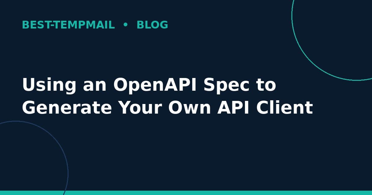 Using an OpenAPI Spec to Generate Your Own API Client