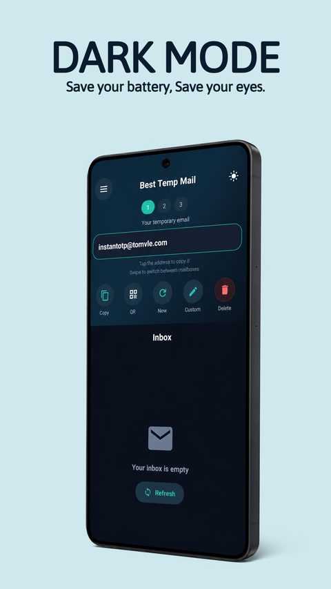 Dark mode inbox
